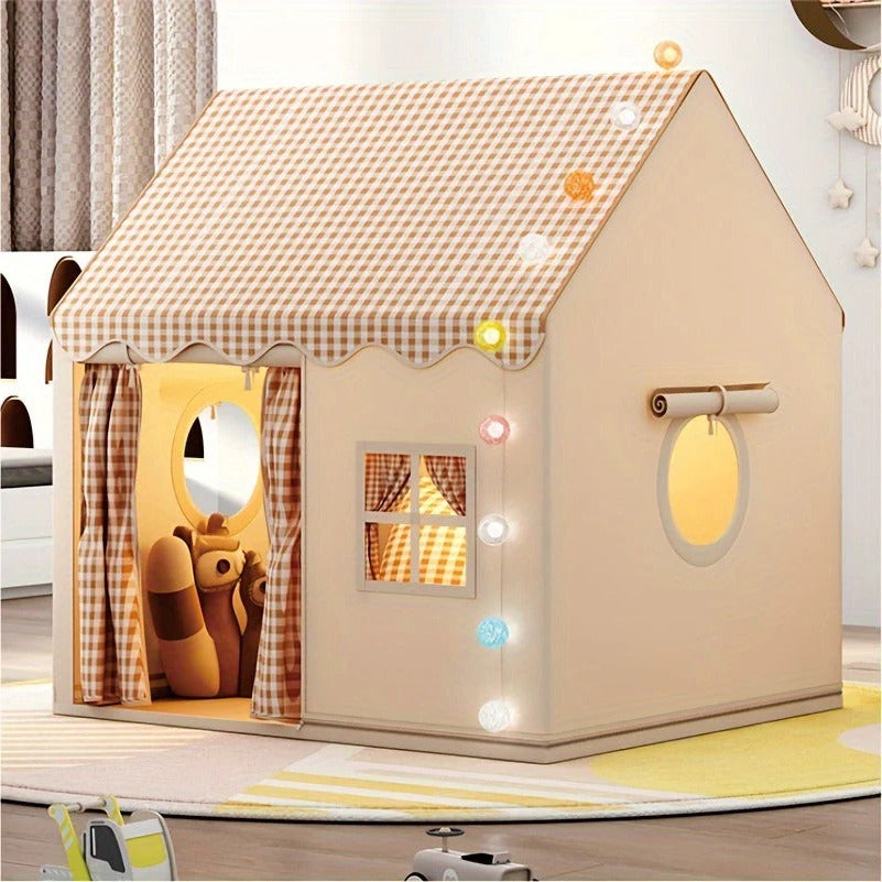Children’s Playhouse Tent by Belro, colorful fabric play tent for kids, with windows and door, ideal for indoor and outdoor play.