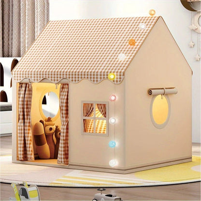 Children’s Playhouse Tent by Belro, colorful fabric play tent for kids, with windows and door, ideal for indoor and outdoor play.