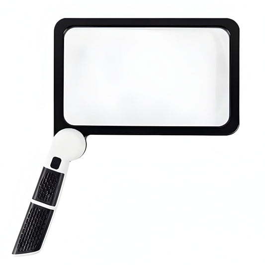 Belro foldable LED magnifying glass with built-in light, compact electronic optics tool for close-up viewing and detailed inspection.