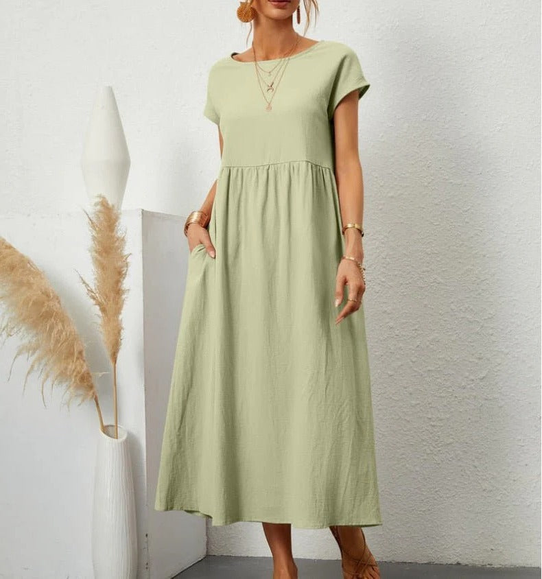 Belro stylish summer dress featuring lightweight fabric, sleeveless design, and floral pattern for warm weather wear.