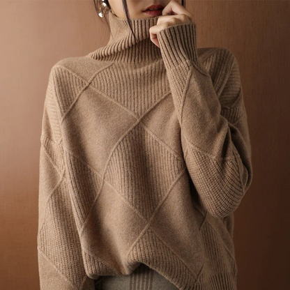 Belro knitted sweater featuring a cozy, textured knit design, perfect for stylish and comfortable casual wear.