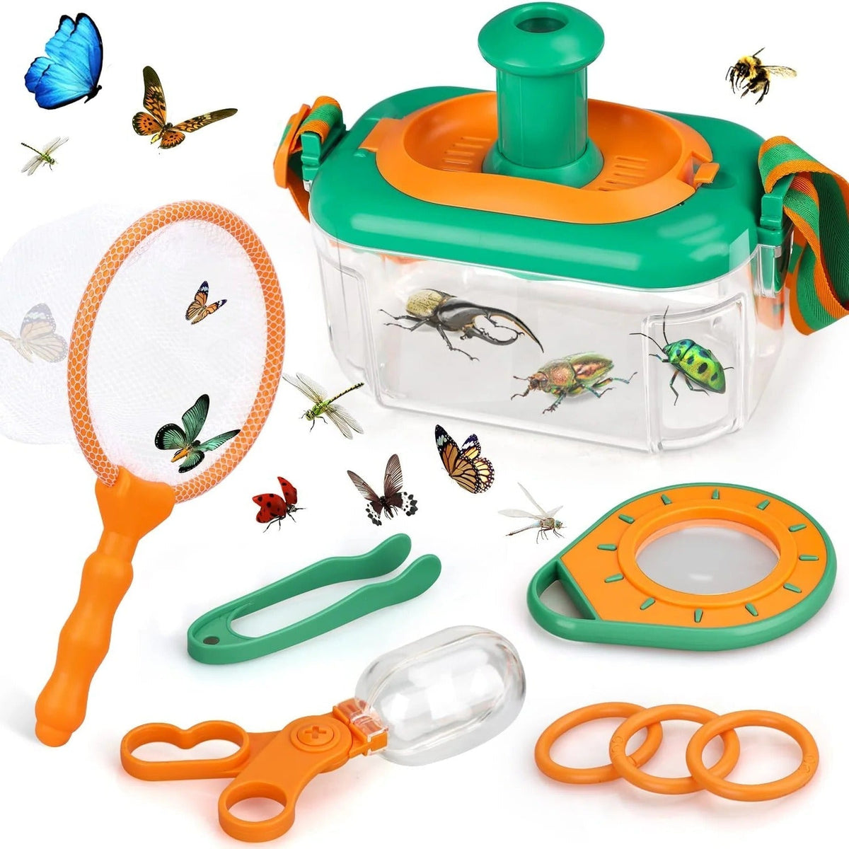 Belro Kids Insect Exploration Kit with magnifying tools and specimen containers for educational bug discovery in pet exploration.