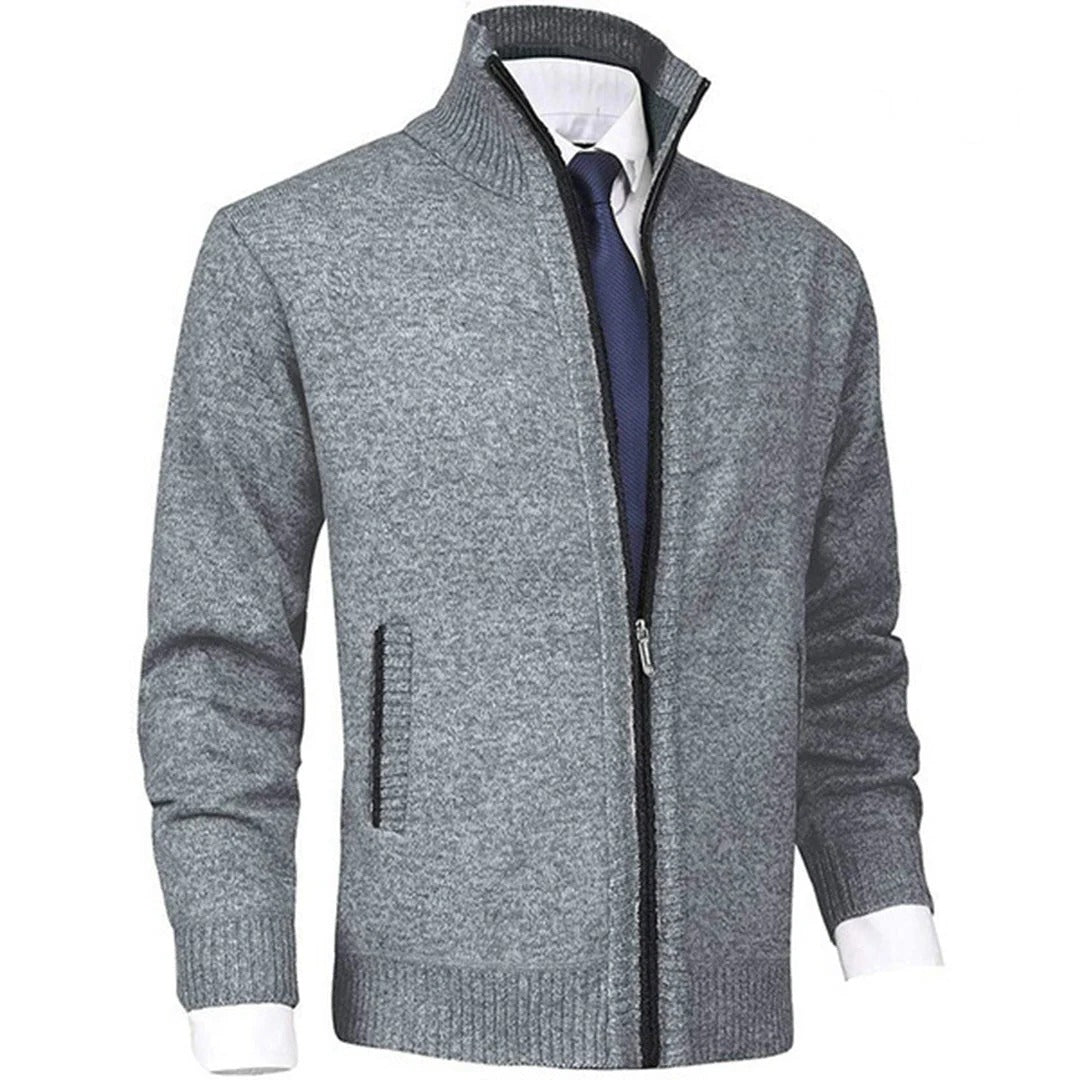 Belro men's zip-up vest in stylish black fabric, featuring a front zipper and sleek design for casual wear.