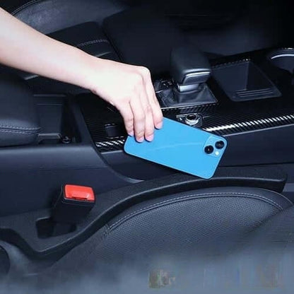 Belro Auto Gap Safety Fillers installed between car seats and console for a secure, organized interior.
