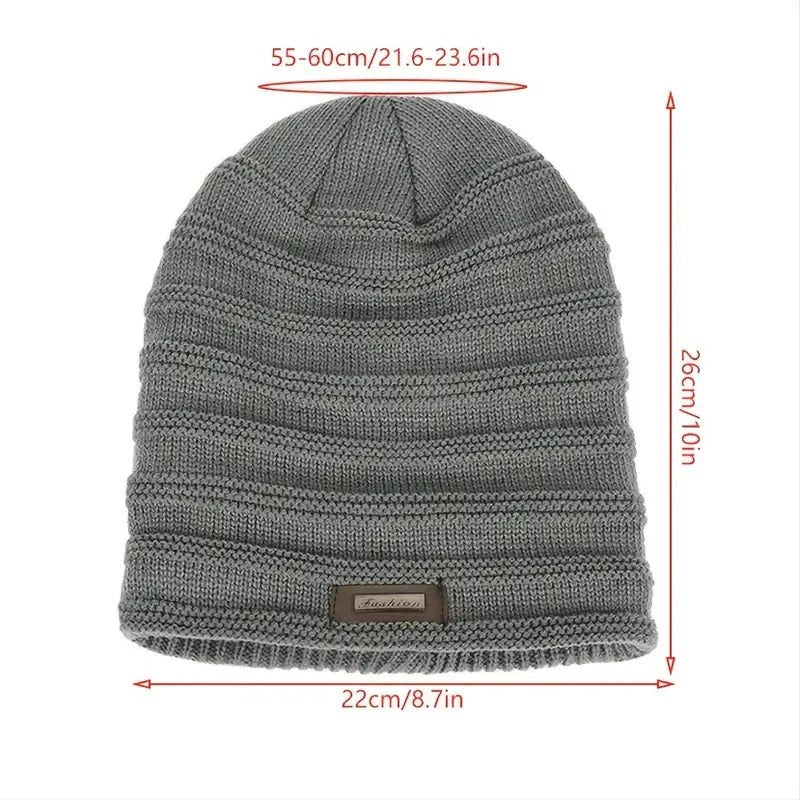 Belro warm winter hat with knit design and folded brim, perfect for cold weather accessories.
