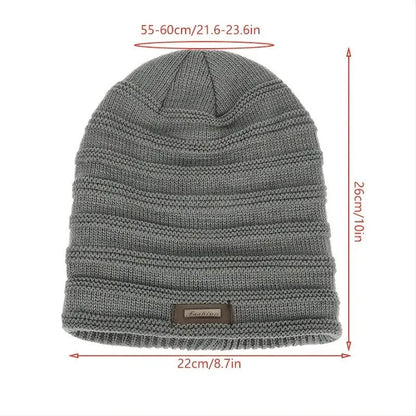 Belro warm winter hat with knit design and folded brim, perfect for cold weather accessories.