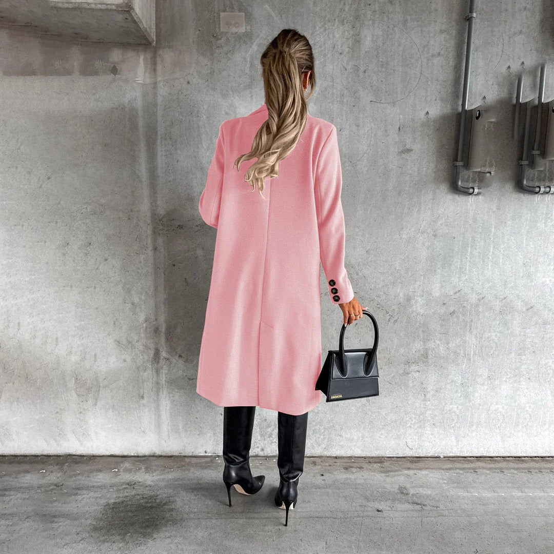 Belro winter coat for women, stylish insulated jacket with hood and zip closure, perfect for cold weather.