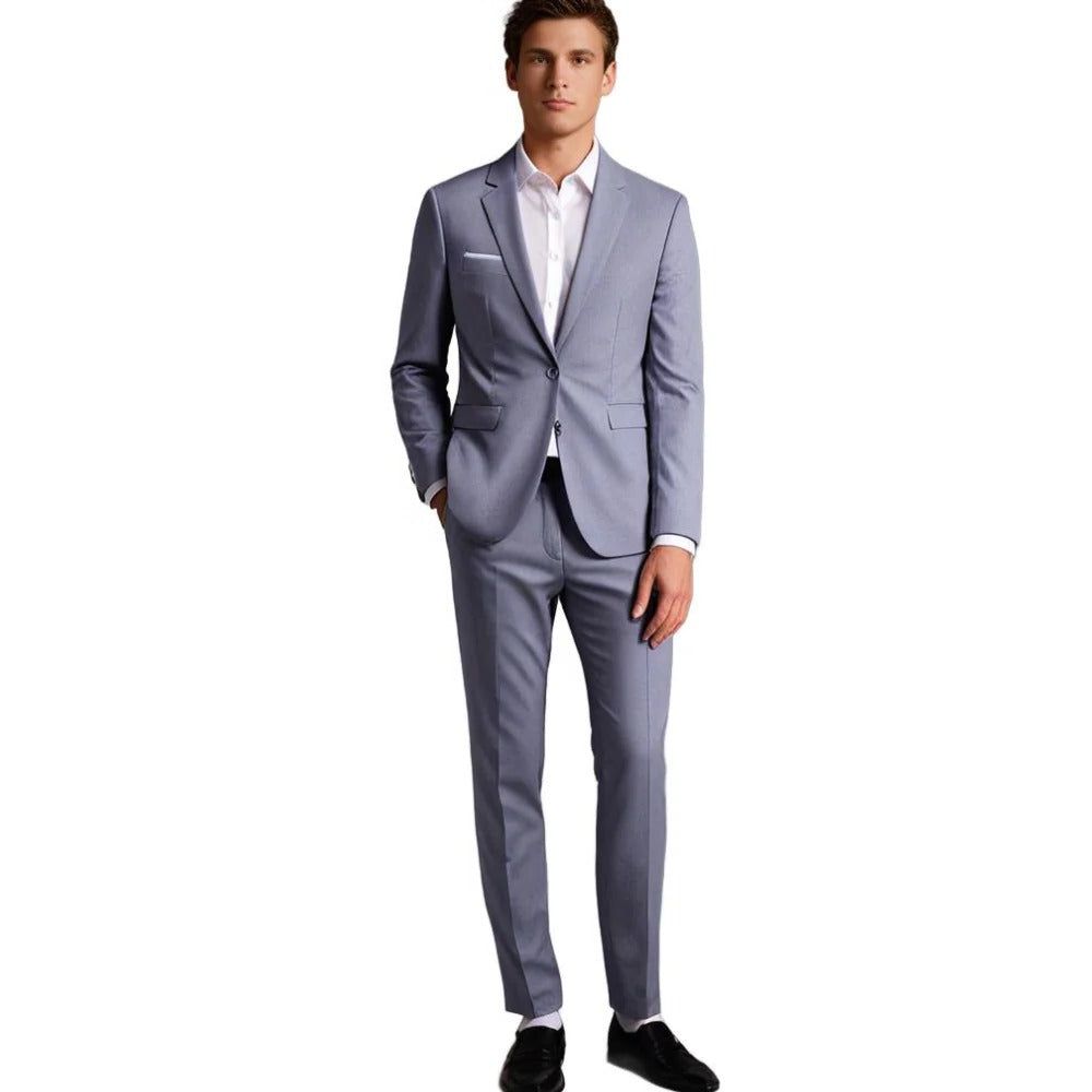 Men's Belro suit featuring a tailored blazer and matching trousers, perfect for formal and professional occasions.