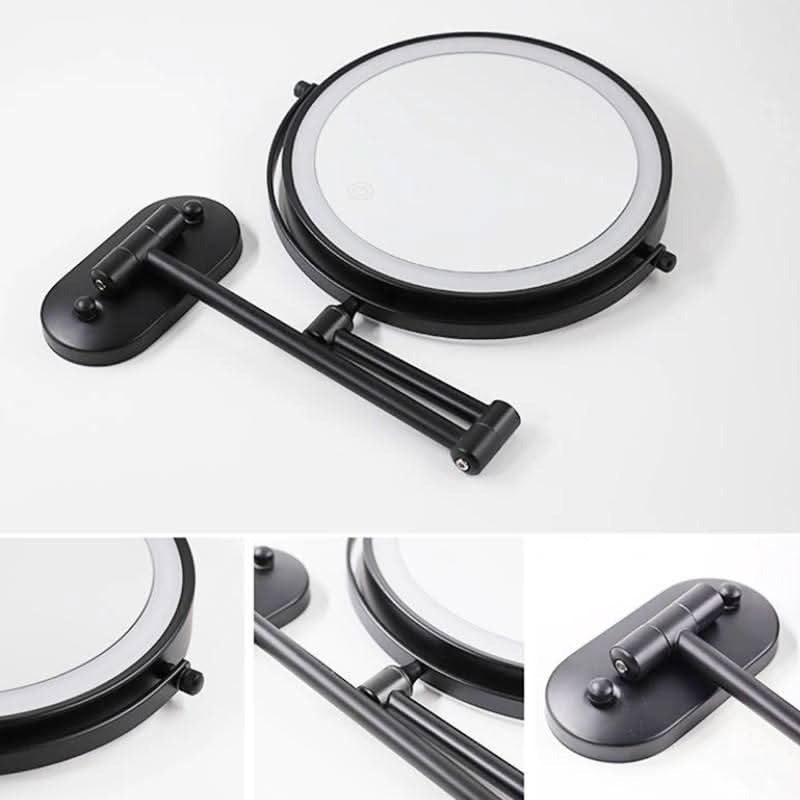 Belro rechargeable LED magnifying mirror for makeup and beauty, featuring bright lighting and a sleek, compact design.
