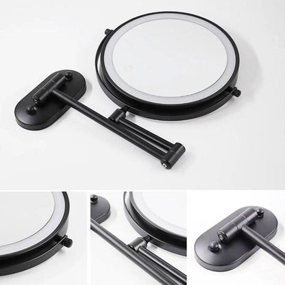 Belro rechargeable LED magnifying mirror for makeup and beauty, featuring bright lighting and a sleek, compact design.