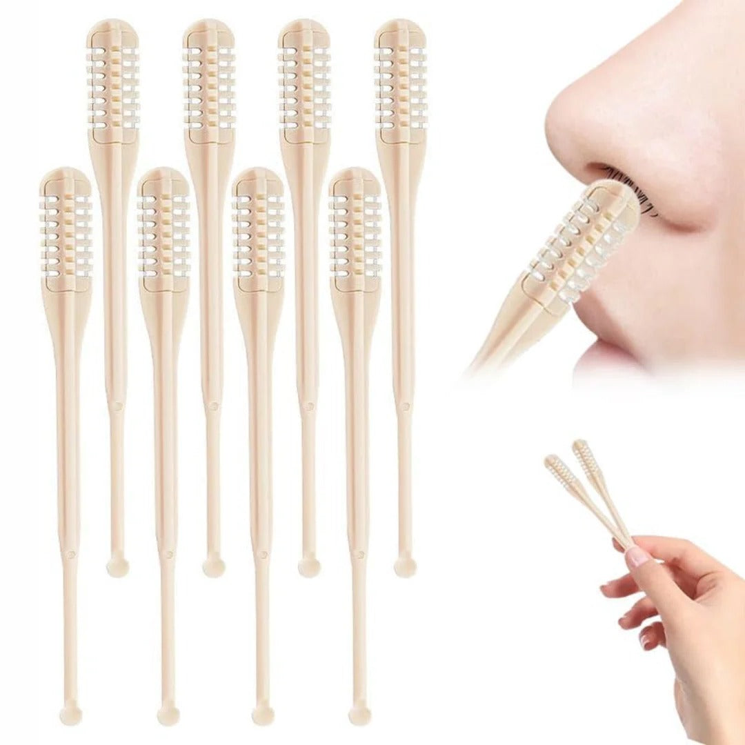 Belro nose hair trimmer, an electronic personal care appliance, shown with the device and trimming head in a close-up view