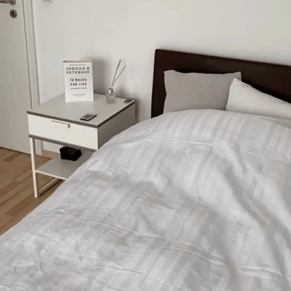 Belro Sleep Aid Lamp emitting soft, calming light for better sleep and relaxation in a health and beauty setting.