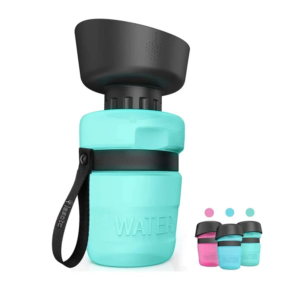 Belro foldable dog water bottle for pets, portable and convenient for hydration during walks or outdoor activities.