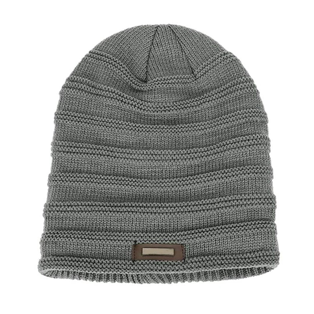 Belro warm winter hat made of soft knit fabric, featuring a cozy design perfect for cold weather.