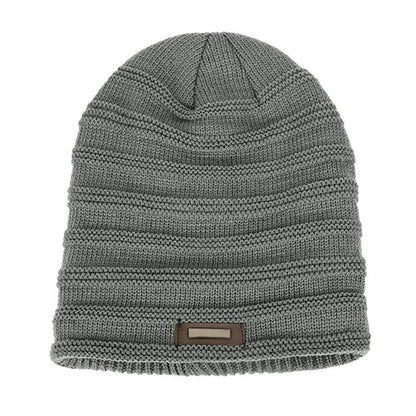 Belro warm winter hat made of soft knit fabric, featuring a cozy design perfect for cold weather.