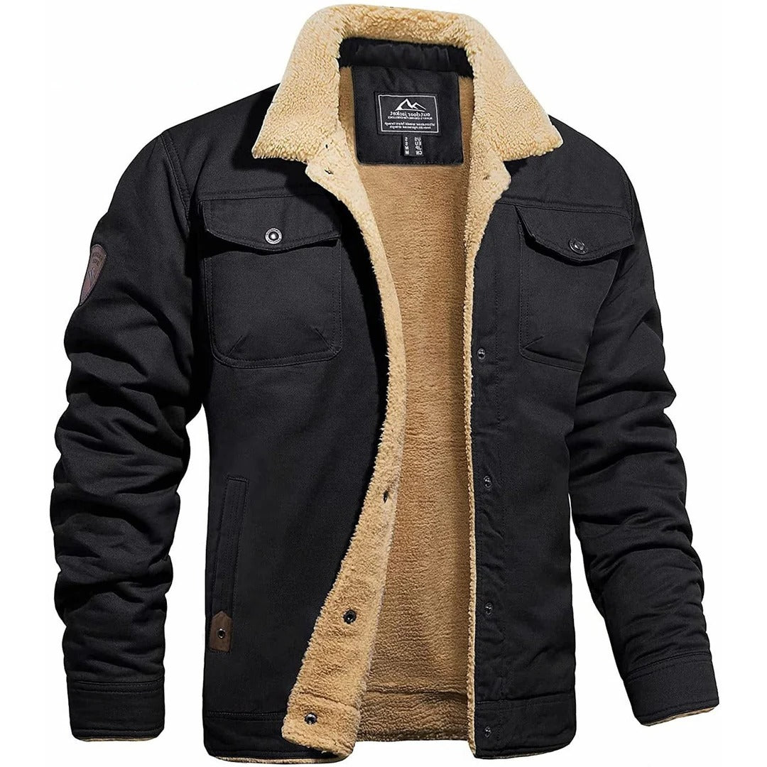 Belro vintage men's bomber jacket with classic design, featuring a zip-up front and ribbed cuffs, stylish and timeless.
