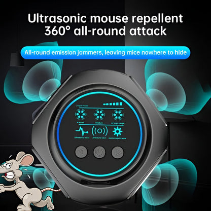 Belro Ultrasonic Spider Repeller in outdoor garden setting, designed to repel pests with ultrasonic sound technology.