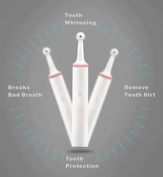 Belro plaque remover for teeth and gums, an electronic device with a sleek design for oral hygiene cleaning.