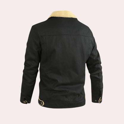 Men's vintage Belro bomber jacket with classic design, featuring a zip front, ribbed cuffs, and collar, in a stylish retro look.