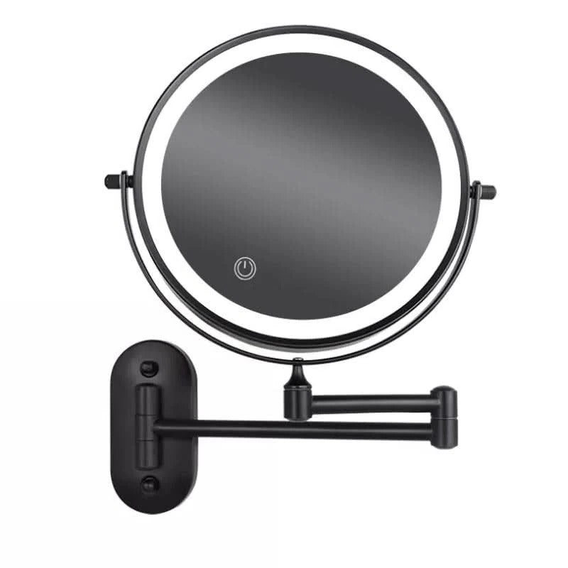 Belro rechargeable LED magnifying mirror with adjustable brightness, ideal for detailed makeup and grooming tasks.
