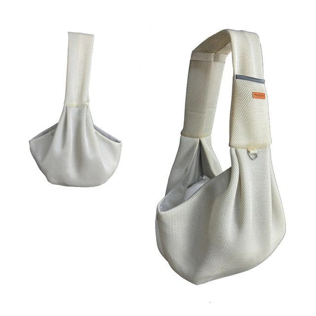 Belro lightweight breathable crossbody dog sling shoulder bag for automotive use, shown with adjustable strap and compact design.