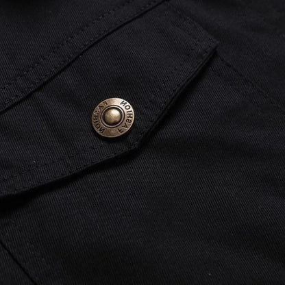 Men's vintage Belro bomber jacket with classic design, ribbed cuffs, and zipper front, displayed on a hanger.