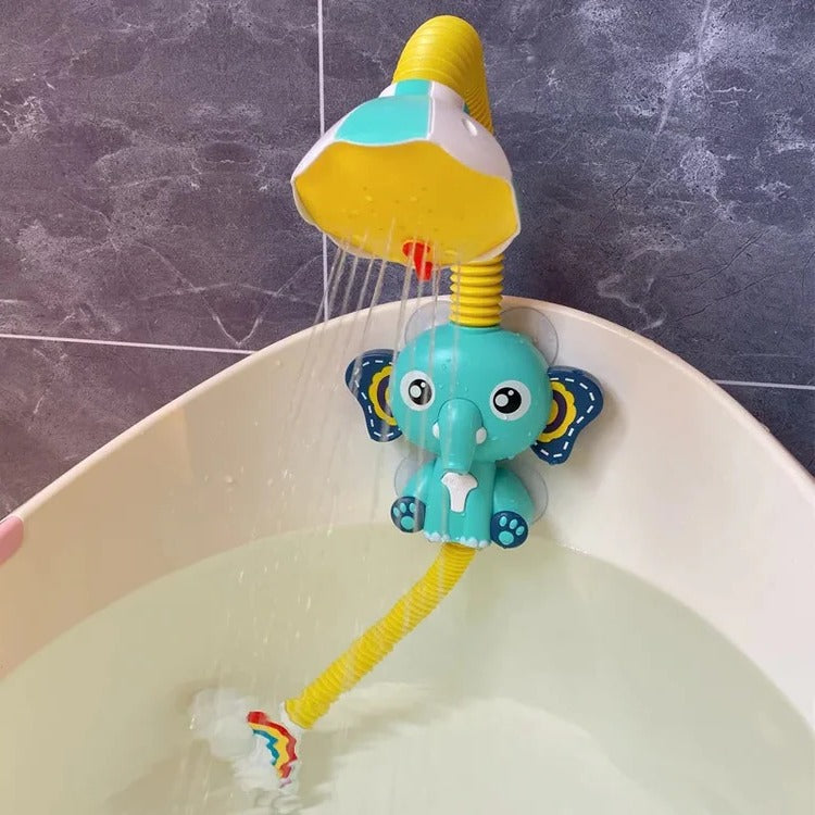 Belro electric handheld water sprinkler for infants, used for clothing care or cleaning, showing the compact device in use.