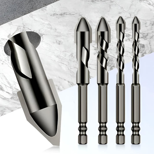 Belro Eccentric Drill Set with high hardness, showcasing multiple drill bits arranged on a tool storage case.