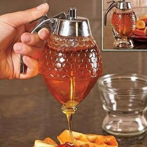 Belro Easy Honey Dispenser Kettle for kitchen and dining, featuring a clear container and spout for easy honey serving.