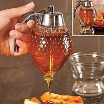 Belro Easy Honey Dispenser Kettle for kitchen and dining, featuring a clear container and spout for easy honey serving.
