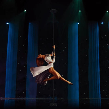 Belro portable home fitness spinning dance pole, 1.7-inch diameter, suitable for indoor dance and exercise routines.
