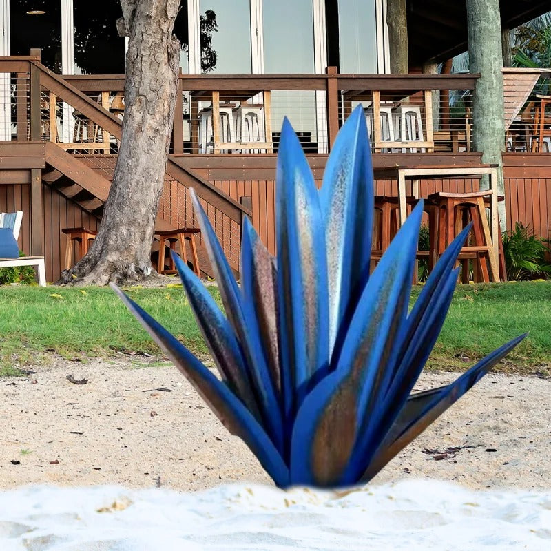 Belro Agave Americana metal decorative plant for home and garden decor, featuring detailed, handcrafted design.