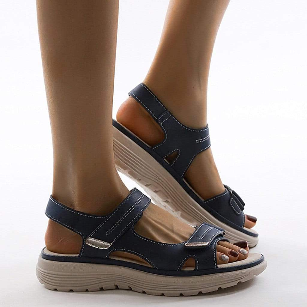 Belro women's orthopedic sandals with adjustable straps, featuring cushioned footbed and supportive design for all-day comfort.