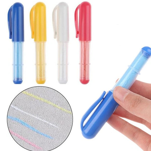 Set of four Belro cut-free fabric marker pens for men's clothing, featuring vibrant ink for detailed fabric design.