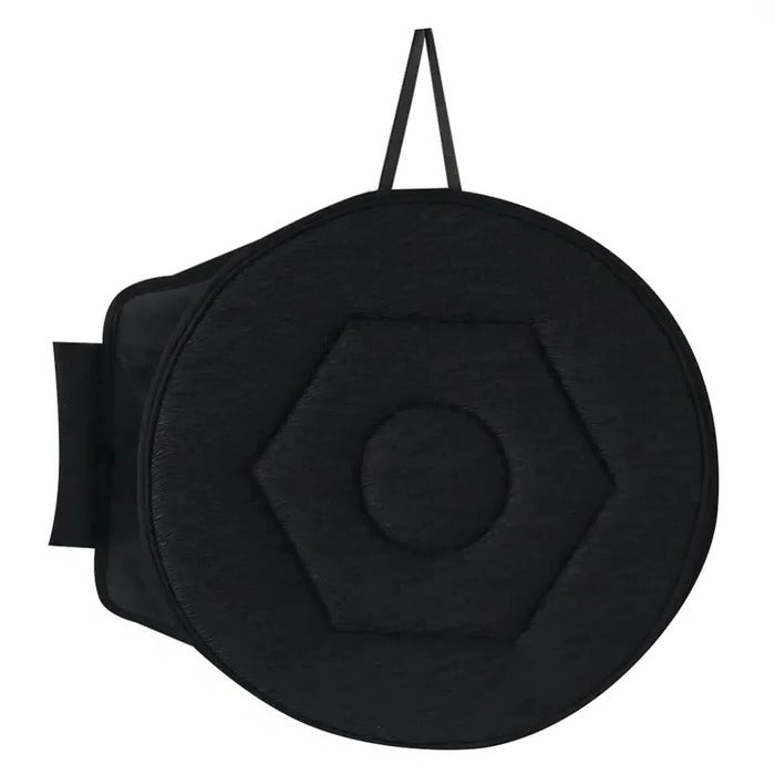 Belro 360 rotating seat cushion with pivot disc, ergonomic back support for comfort and mobility in health and back braces.