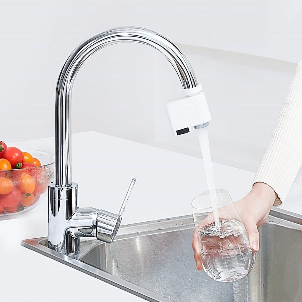 Belro Smart Faucet Infrared Motion Sensor for outdoor use, featuring touchless operation and modern outdoor plumbing design.