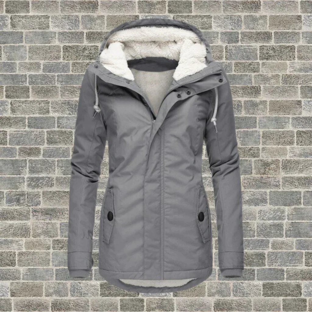 Belro pleated cotton coat with hood, stylish and lightweight outerwear featuring a pleated design and adjustable hood.