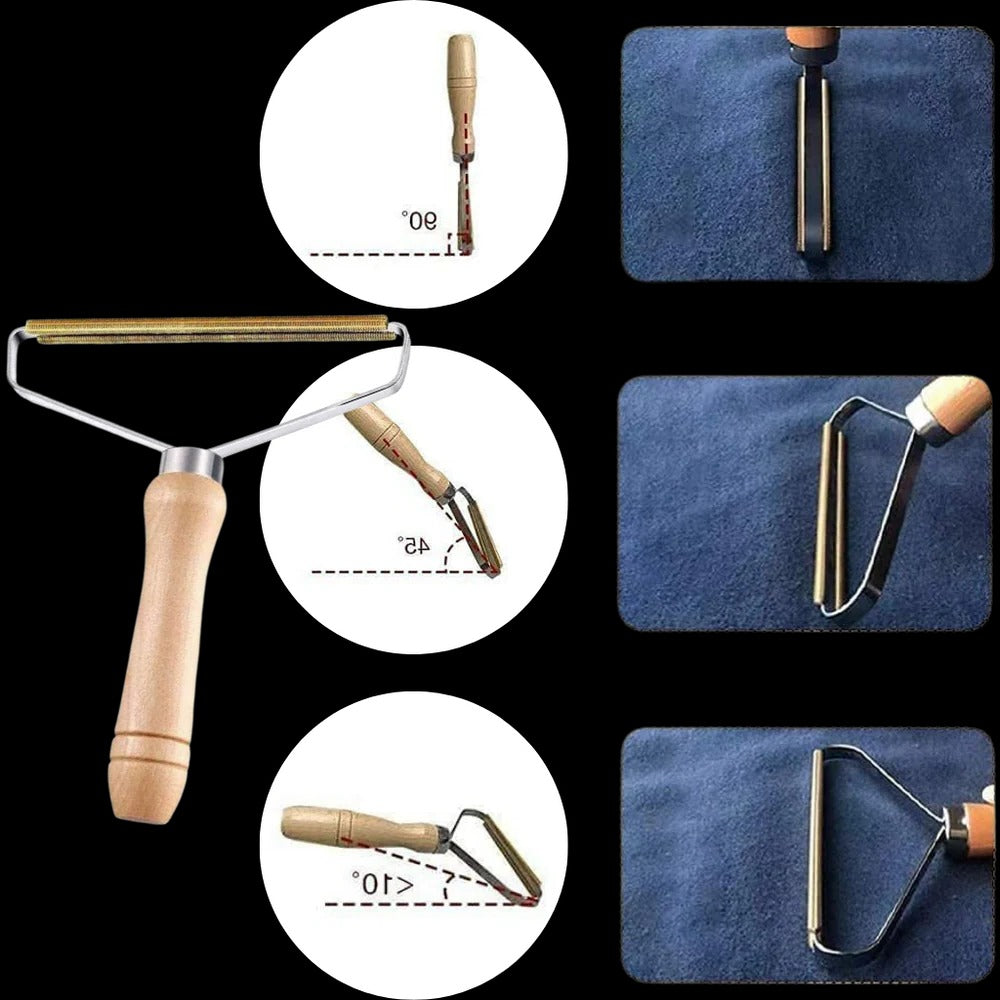 Belro portable lint and pet hair remover for home and outdoor use, shown in a close-up image with reusable design.