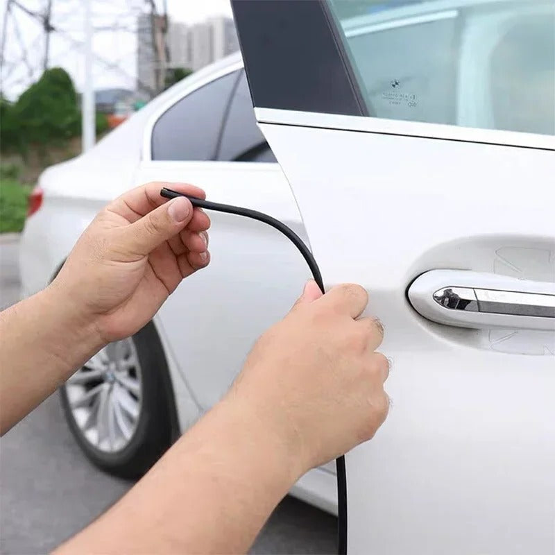 Belro Car Door Edge Scratch Protector Strip installed on vehicle door edge, durable tools and hardware accessory for car protection