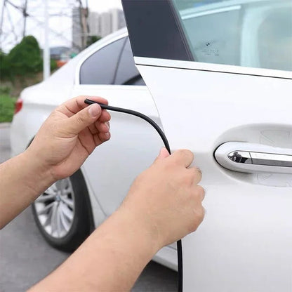 Belro Car Door Edge Scratch Protector Strip installed on vehicle door edge, durable tools and hardware accessory for car protection