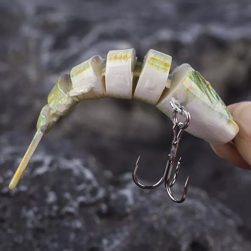 Belro swimming lure for outdoor fishing, shown in image with realistic fish pattern and vibrant colors, ideal for freshwater fishing.