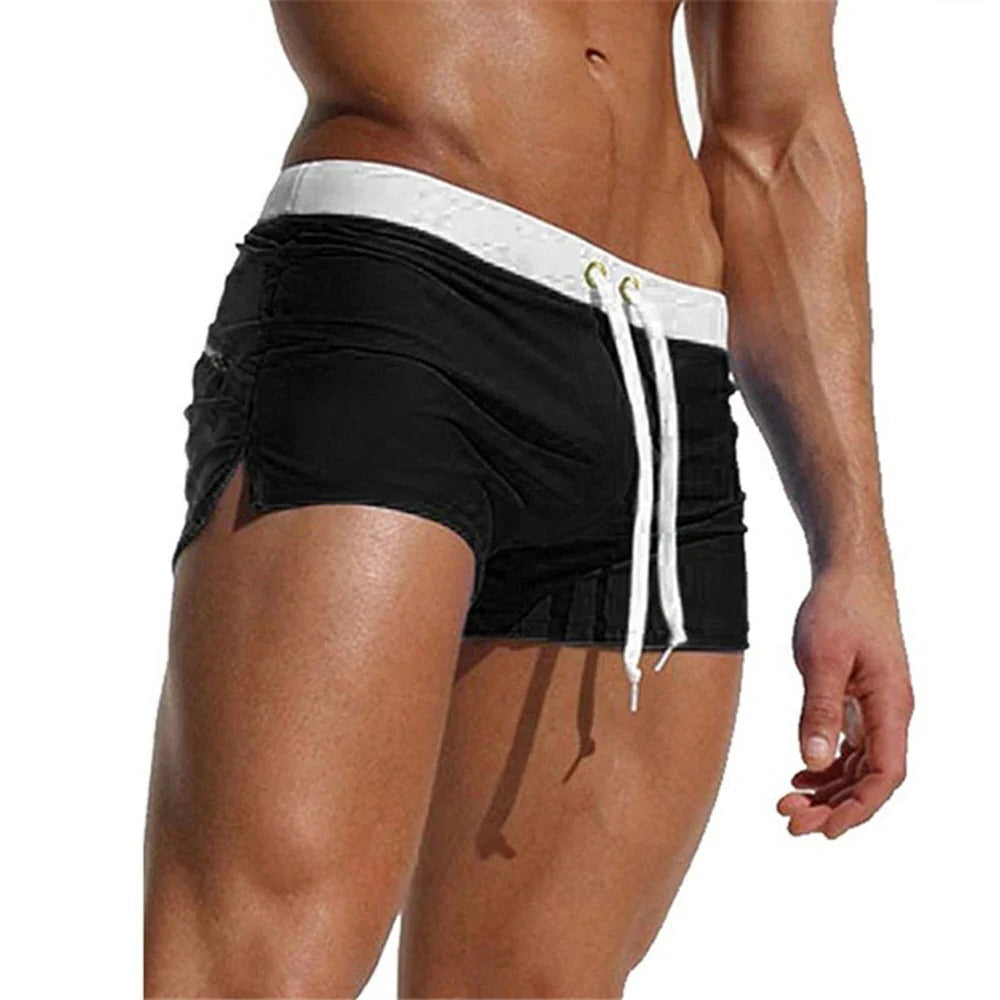Men's Belro quick-drying swim trunks with a lightweight, colorful design, suitable for swimming and beachwear.