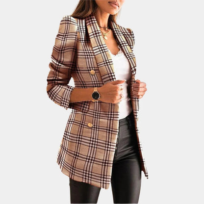 Belro women's blazer styled with pants, featuring a tailored fit and classic design, suitable for professional or casual wear.