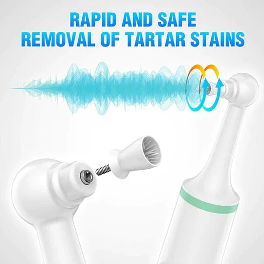 Belro plaque remover for teeth and gums, electronic dental cleaning device with sleek design and ergonomic handle.