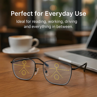Belro progressive multifunction glasses with integrated camera lens for versatile electronics photography and video recording.