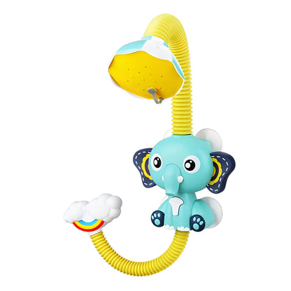 Electric handheld water sprinkler for infants, Belro brand, used for cooling or watering in outdoor or indoor settings.
