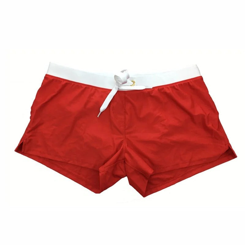 Men's quick-drying swim trunks by Belro featuring a vibrant, stylish design suitable for swimming and beachwear.