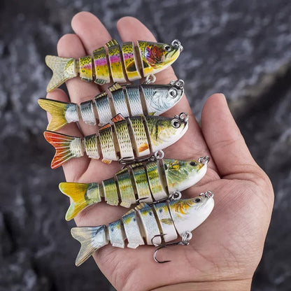 Belro swimming lure for outdoor fishing, showcasing vibrant colors and realistic design suitable for freshwater and saltwater use.
