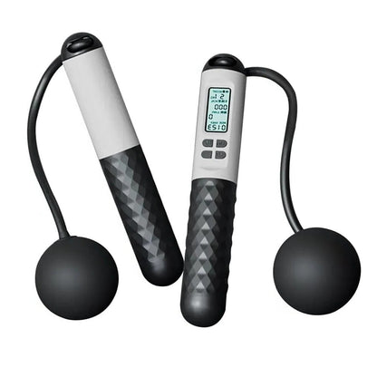 Belro weighted cordless jump rope with built-in counter for men, ideal for fitness and cardio workouts.