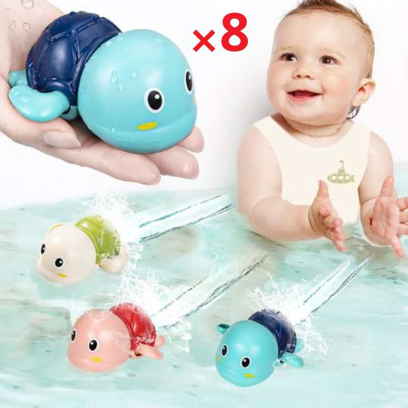 Colorful Belro cute swimming bath toys for kids, featuring fun shapes and designs, perfect for bath time play.
